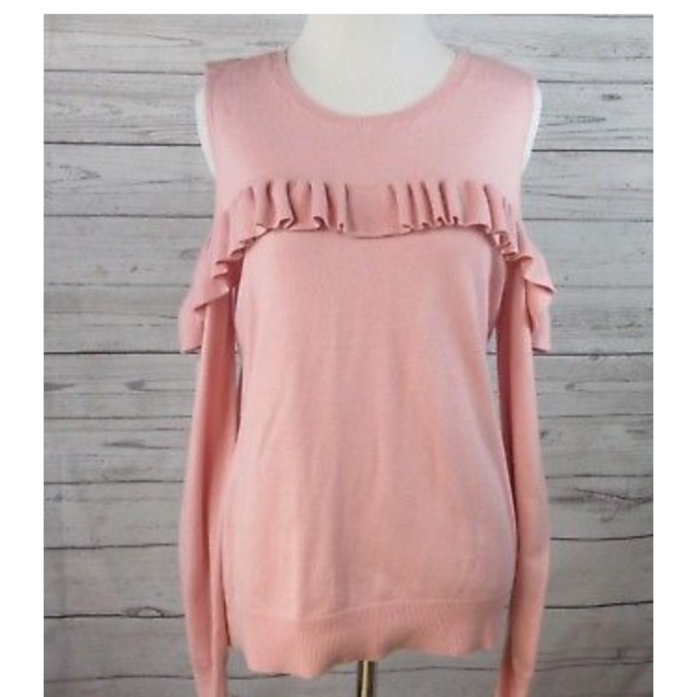 Pale Pink Michael Kors Off The Shoulder Sweater